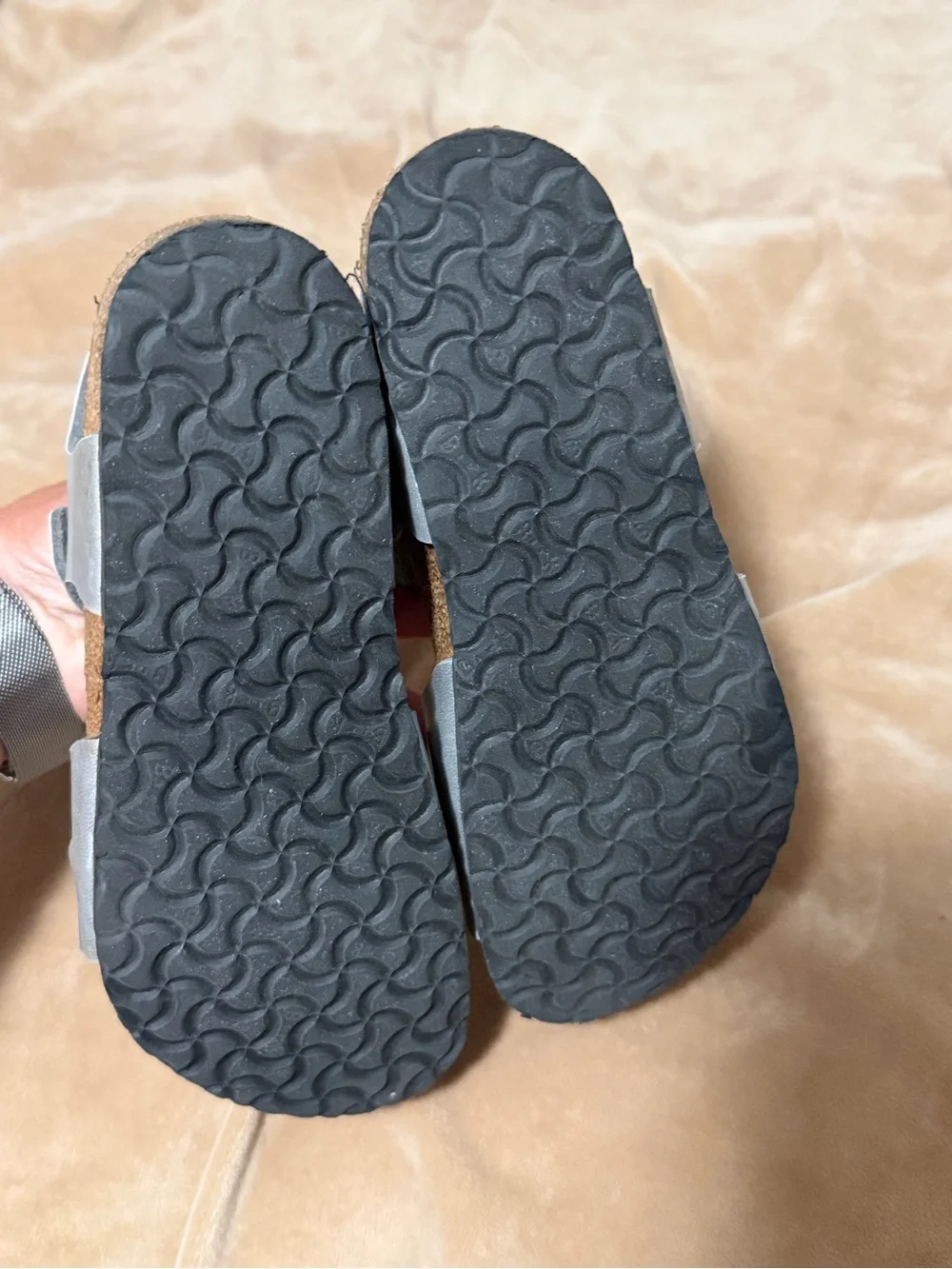 Birkenstocks Rio Kids Silver Buckle Sandals - Comfortable Girls 32/1 to 1.5